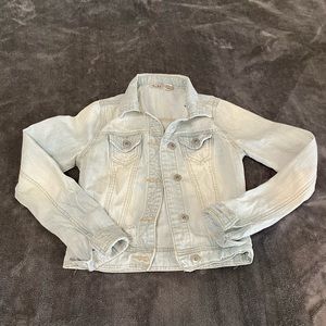 Distressed Bleached Jean Jacket